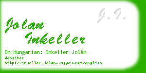 jolan inkeller business card